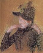 Mary Cassatt Woman triming the veil oil painting picture wholesale